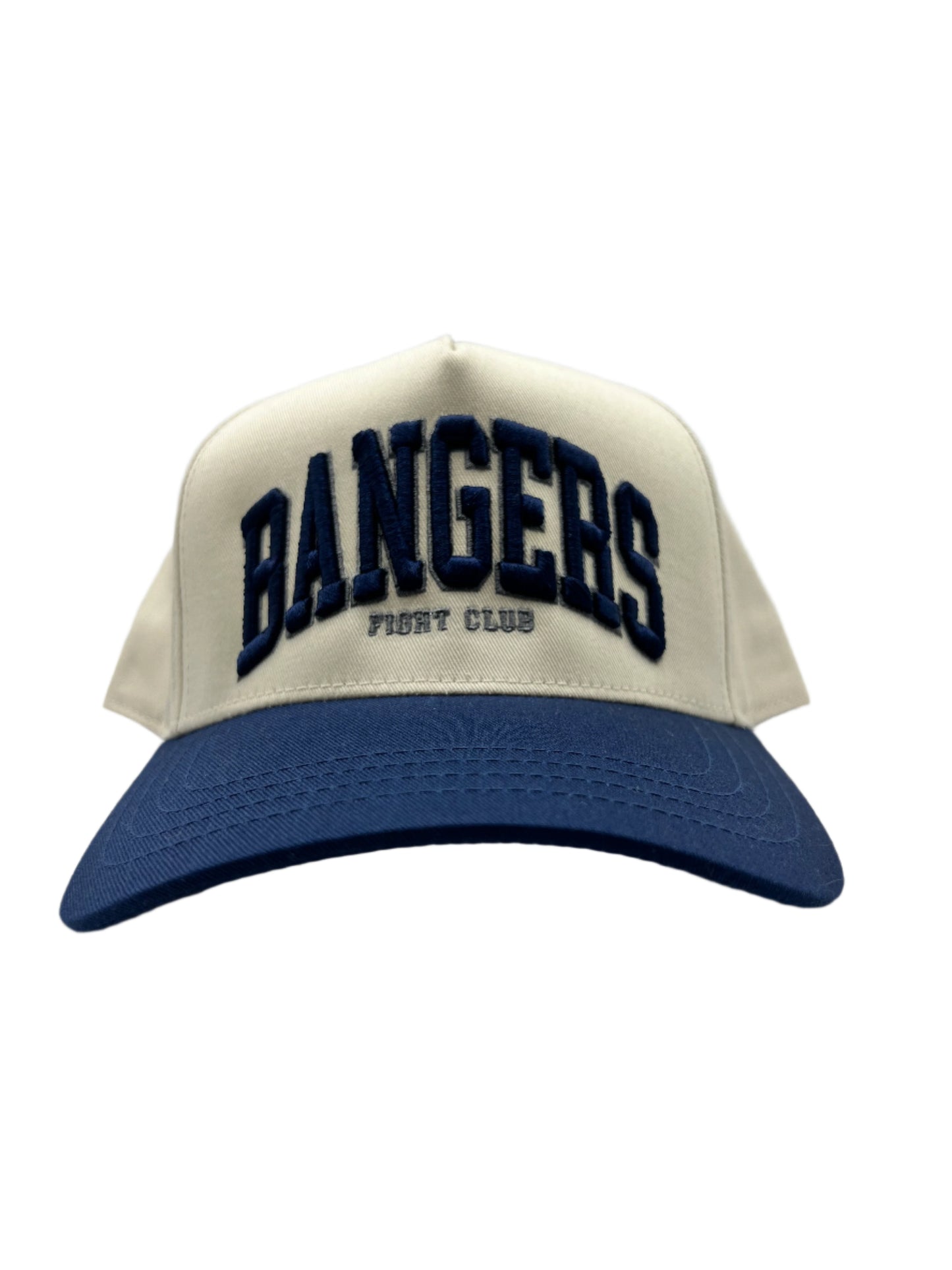 Vintage Tan and Blue Baseball Cap