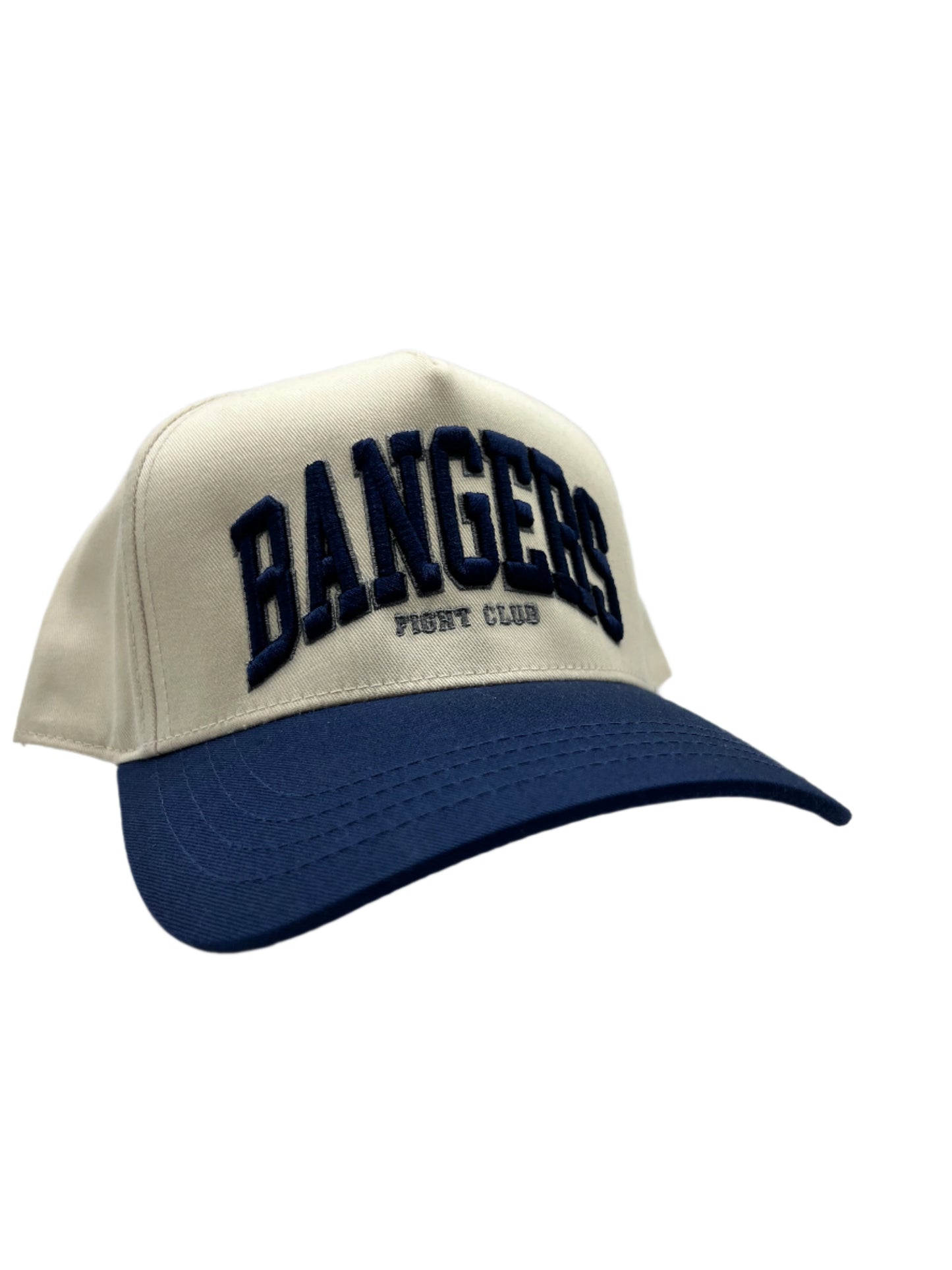 Vintage Tan and Blue Baseball Cap