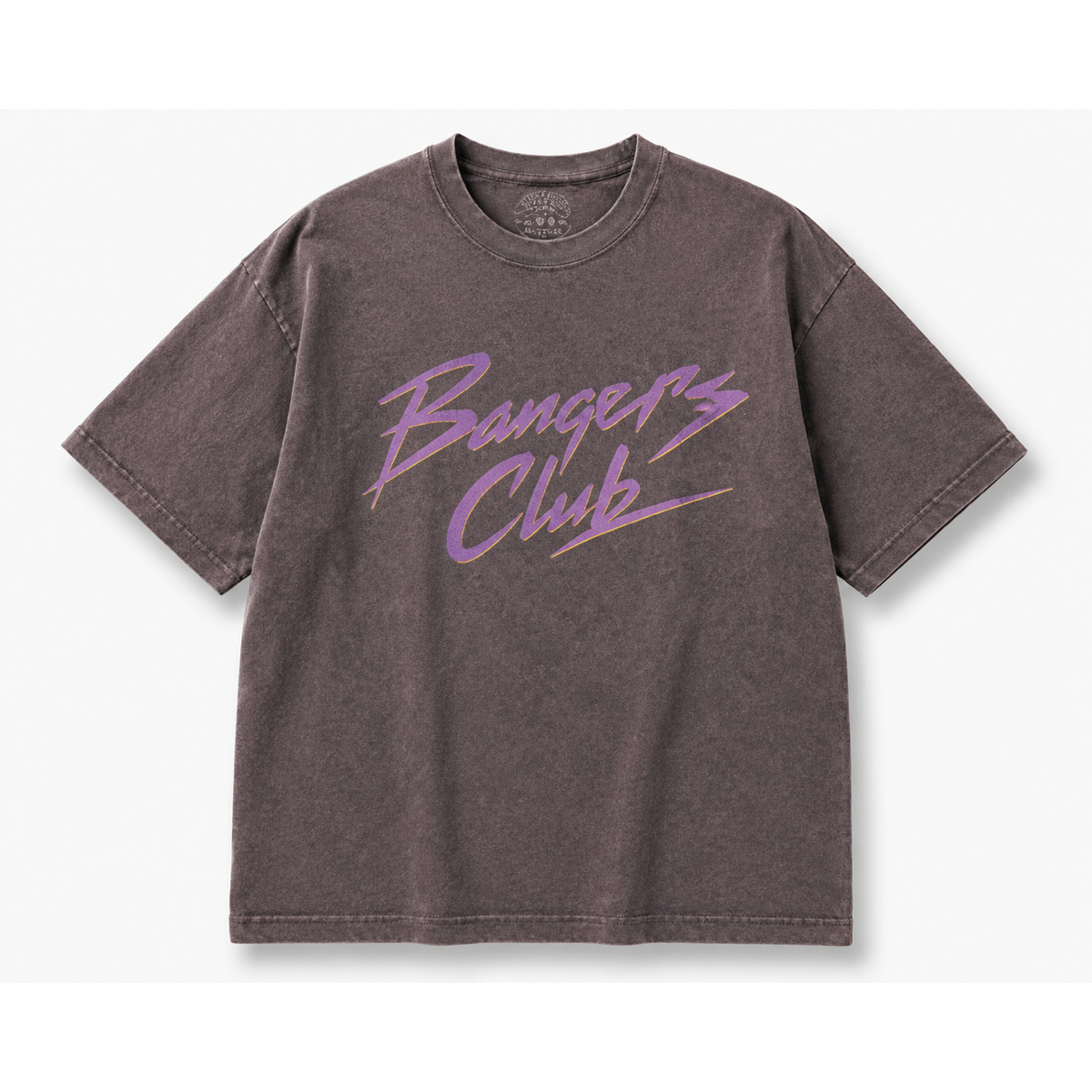 Purple Rain Acid Wash Boxy Crop Tee