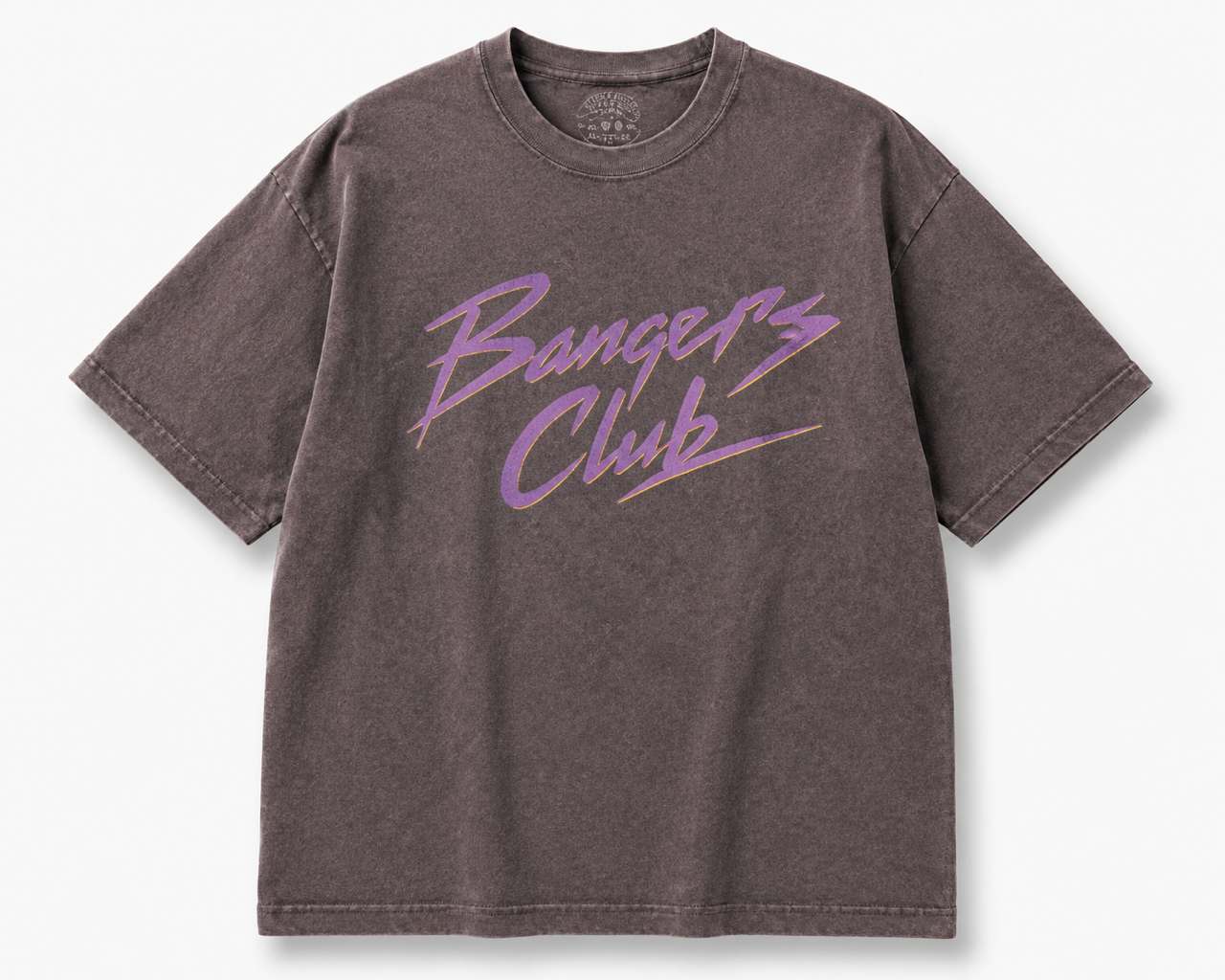 Purple Rain Acid Wash Boxy Crop Tee